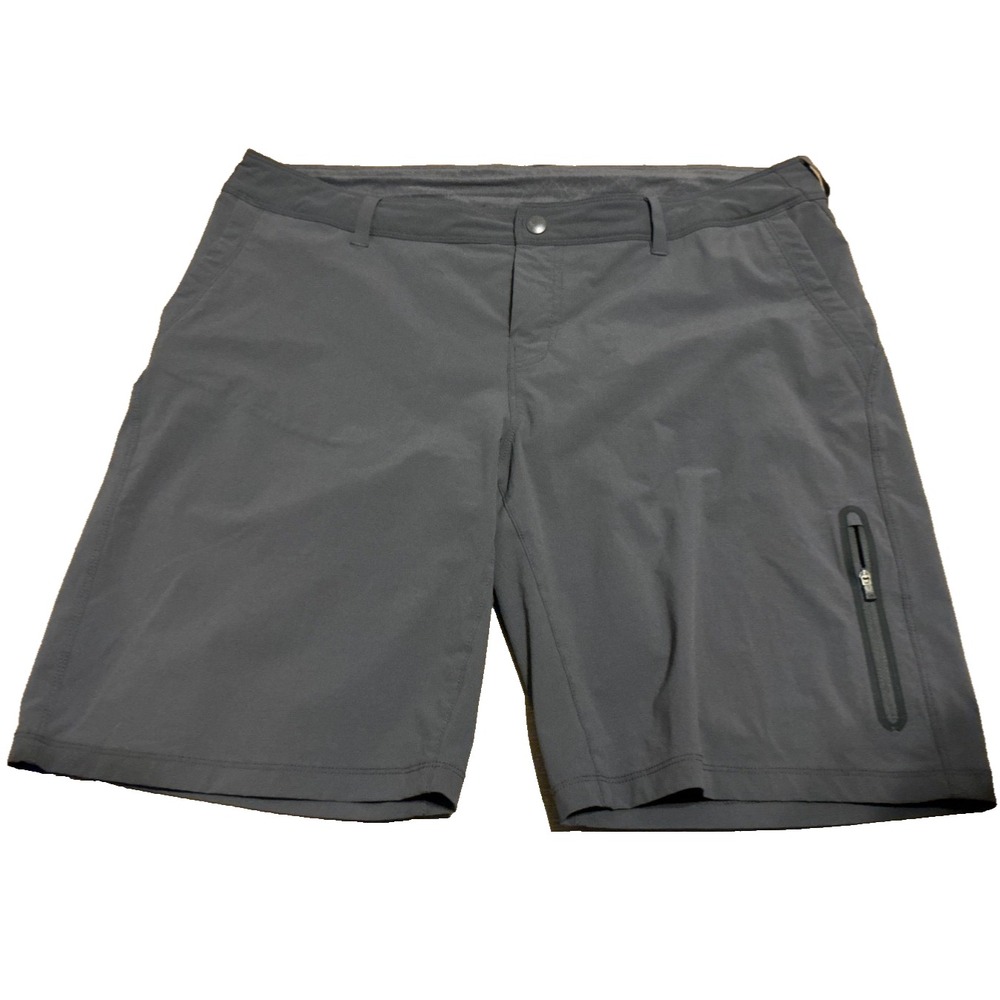 REI Co-op Women's Venturi Hiking Shorts Size 16 Gray Zip Adjustable Waist